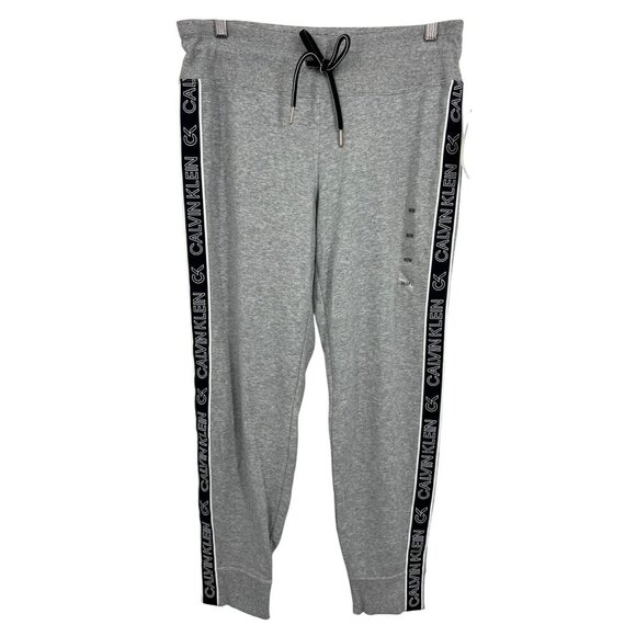 Calvin Klein Performance Womens Gray Jogger Pants Size Medium M Athleisure New - Picture 1 of 9